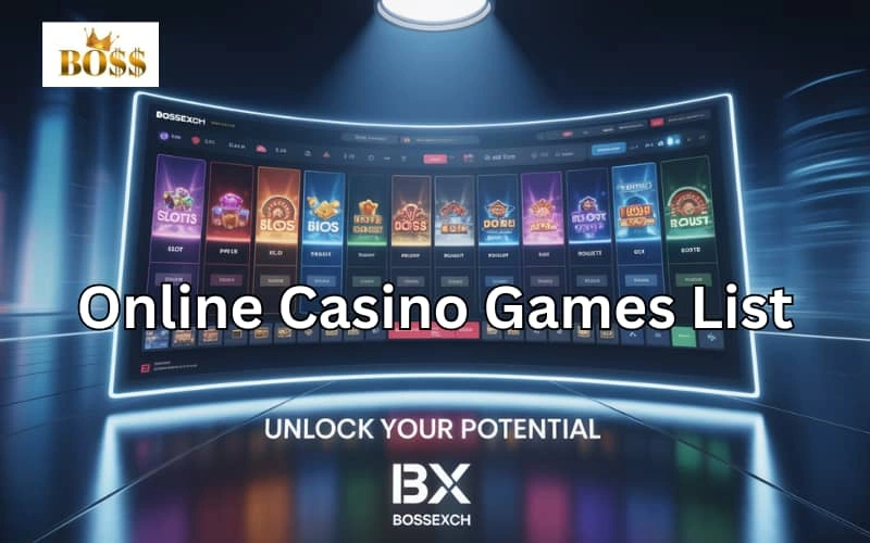 online casino games list